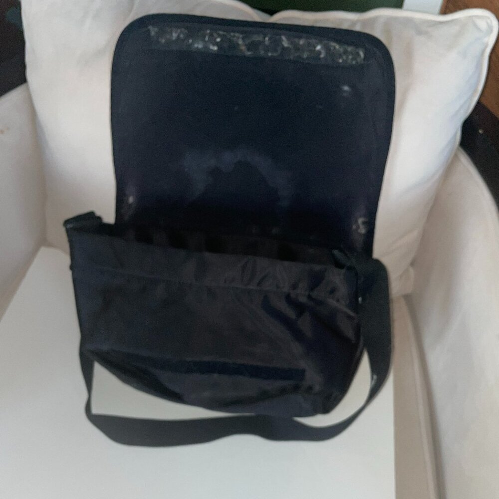 Kate Spade New York Women's Black Nylon Flap Messenger Bag Handbag